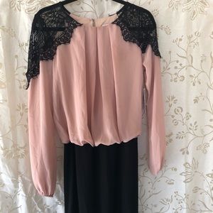 Bisou Bisou Michele Bohbot 6Lace shoulders blk crm